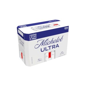 Cerveja Michelob Ultra Lata 350ml Pack com 8 unidades