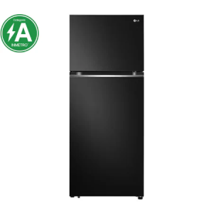 Geladeira LG Frost Free Inverter 395L Duplex Cor Black Inox (GN-B392PXG) - 220v