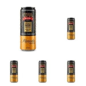 Cerveja Puro Malte Merecida Extra teor 5% 350ml Premiada no World Beer Awards 2025 - Pack Com 5 Unidades
