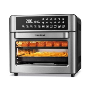 Mondial Fritadeira Air Fryer Forno Oven Digital 25l, Pretoinox, 2200w, 220v - Afo-25l-bi