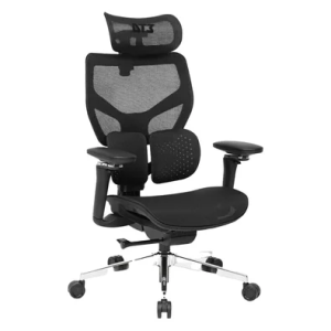 Cadeira Ergonômica DT3 ErgoStance Até 130Kg Regulagem de Braços e Altura - Preta
