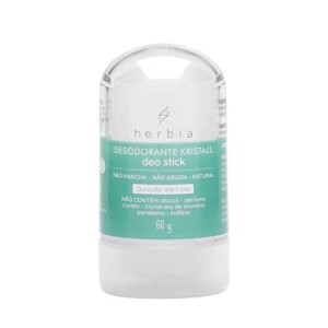 Desodorante Kristall Deo Stick 60G Natural e Vegano Herbia