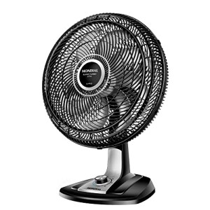 Ventilador mondial 40cm super turbo 8 pas, pretoprata, 140w, 110v – vtx-40-8p