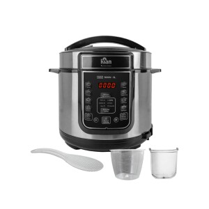 Panela de Pressão Elétrica Kian 5 Litros 900W 127V InoxPreto PPE-101