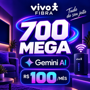 Economize R$ 750 com Vivo Fibra 700 Mega com Gemini Incluso + Até 1 ano Perplexity Pro!