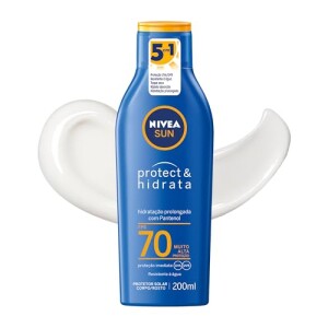Protetor solar protect & hidrata nivea sun fps 70 200ml, muito alta protecao uvauvb