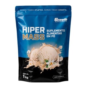 Growth Supplements Hiper Mass Pó Sabor Chocolate Blend de Whey Protein Albumina e Colágeno Hidrolisado 1kg
