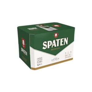 Cerveja Spaten, Puro Malte, Lata 350ml, Pack com 12 unidades
