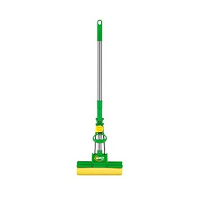 Mop Sek+ Lava e Seca Brilhus Bettanin | com Esponja de Alta Absorção, Cabo Retrátil de Inox até 89cm, para Limpeza Pesada em Pisos