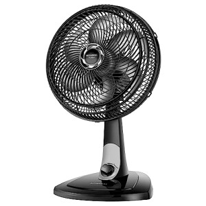 MONDIAL Ventilador de Mesa 30cm Turbo, PretoPrata, 60W, 110V - VT-30-NB