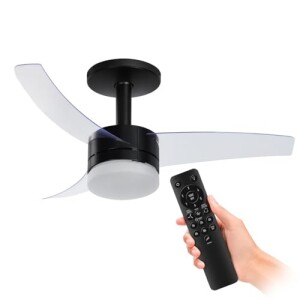 Ventilador de Teto Arno Ultimate Bivolt Preto VX14 150W Controle Remoto 6 Velocidades 4 Funções e Iluminação par