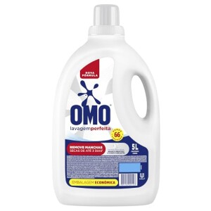 Omo Sabão Líquido Lavagem Perfeita 5l - Tampa Pode Variar