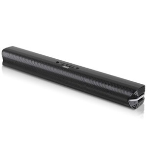AOC ACS2410 Caixa de Som Soundbar 2.0 Canais | Home Theater Subwoofer Integrado Compatível com AUXBTUSBFM