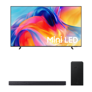 Samsung Smart TV 75" Mini LED 4K M75H + Soundbar Samsung B450F