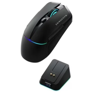 Mouse gamer Machenike L8 pro, RGB, Support 8K, 2.4GHz Wireles + DOCK RGB, Carregamento Sem Fio, Preto JJ02G3006