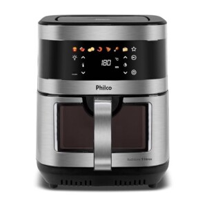 Air Fryer Philco 9L Visor Glass Painel Digital PAF90C 220