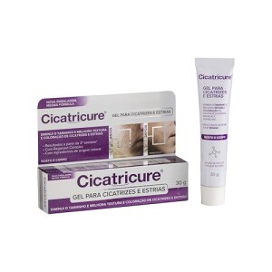 Cicatricure Gel para Cicatrizes e Estrias 30g - Hidrata e Uniformiza a Pele