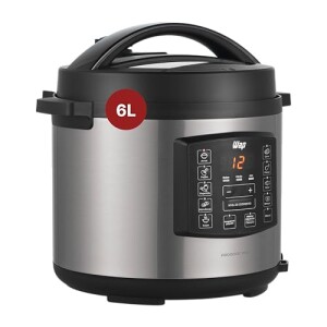 Panela Pressão Elétrica WAP Inox 6L Digital com Timer