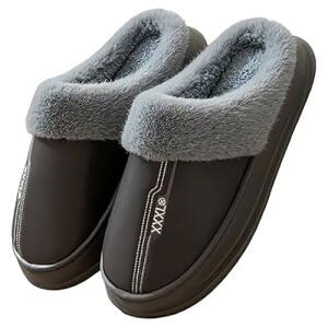 Pantufas Felpudas Impermeáveis para Homem, Antiderrapantes, Macias e Quentes. Pantufas Masculinas