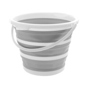 Powermaid Balde Retrátil De Silicone Multiuso - Com Alça Dobrável - 10 Litros