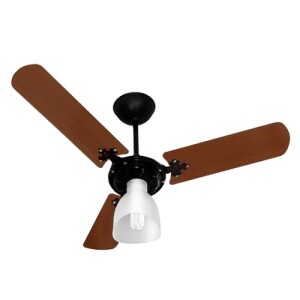 Venti-Delta Ventilador de Teto New Light 3 Pás Padrão Mogno 127 V C3V 383119 130 W Preto