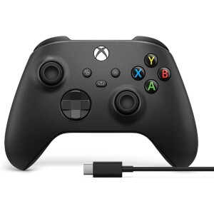 Controle sem fio Xbox + Cabo USB-C - Carbon Black