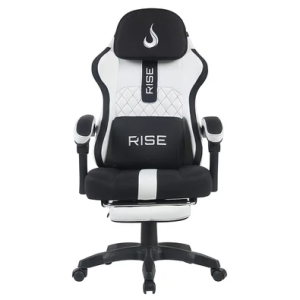 Cadeira Gamer Rise Mode Z11 Ajustável Branco e Preto