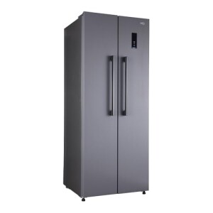 Geladeira refrigerador hq frost free side by side 460 litros cinza