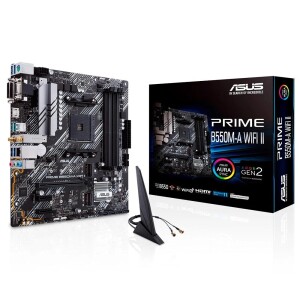 Placa Mãe Asus Prime B550M-A AC Wi-Fi AM4 DDR4 M.2 PCIe 4.0