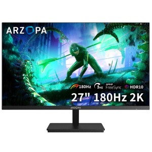 Monitor Gamer ARZOPA M1RC 27" 2K QHD 180Hz IPS 1ms 115% sRGB USB-C HDMI Display P