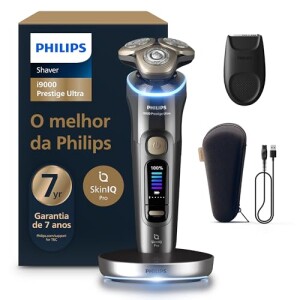 Philips Barbeador Elétrico Shaver i9000 Prestige Ultra com SkinIQ Pro