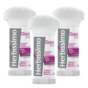 Kit Desodorante Twist Herbíssimo Clinical Rosa