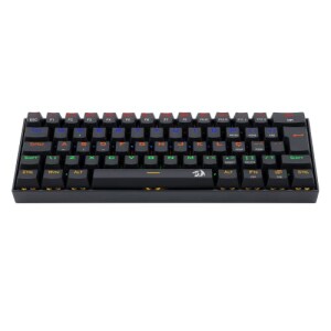 Redragon TECLADO GAMER MECANICO LAKSHMI RAINBOW PRETO SWITCH MARROM ABNT2