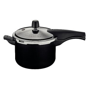 Panela De Pressão Tramontina Vancouver Effect Em Alumínio Com Revestimento Interno E Externo Em Antiaderente Starflon Max Preto 20 Cm 4