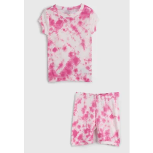 Pijama Infantil GAP Curto Full Print Rosa