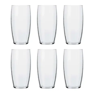 Jogo De Copos Nadir Oca Long Drink De Vidro Liso Com 6 Peças 300ml
