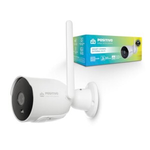 Smart Câmera Externa Wi-fi Positivo Casa Inteligente, Visão Noturna, Full Hd, À Prova D'água (ip66), Áudio Bidirecional, Detecção De Mo