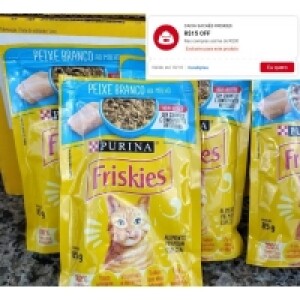 Ração Úmida Friskies 85g - Caixa com 15 unidades