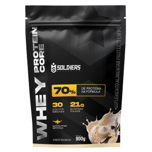 Whey Core 70% de Proteína Concentrada - 900g - Soldiers Nutrition