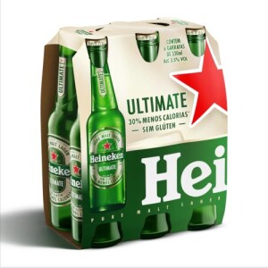Heineken Ultimate Cerveja Lager Puro Malte Long Neck Pack 6 Unidades 330ml