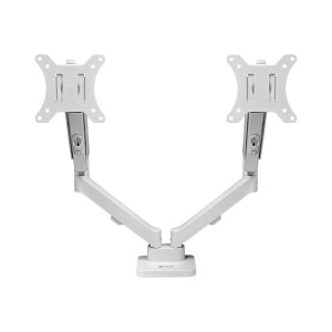 Suporte Articulado Pistão a Gás p 2 Monitores Zinnia Nimbo 210, 13” a 32” Branco