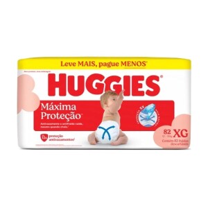 Fralda Huggies Supreme Care XG com 82