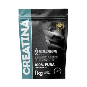 1KG Creatina Suplemento Monohidratada em Pó 100% Pura Importada - Soldiers Nutrition