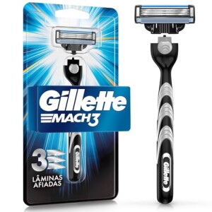 Gillette Mach3 Aparelho De Barbear Com 3 Lâminas 1 Unidade