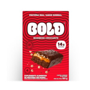 Bold Barra de Proteina Bombom Crocante 14g Kit com 4 Unidades