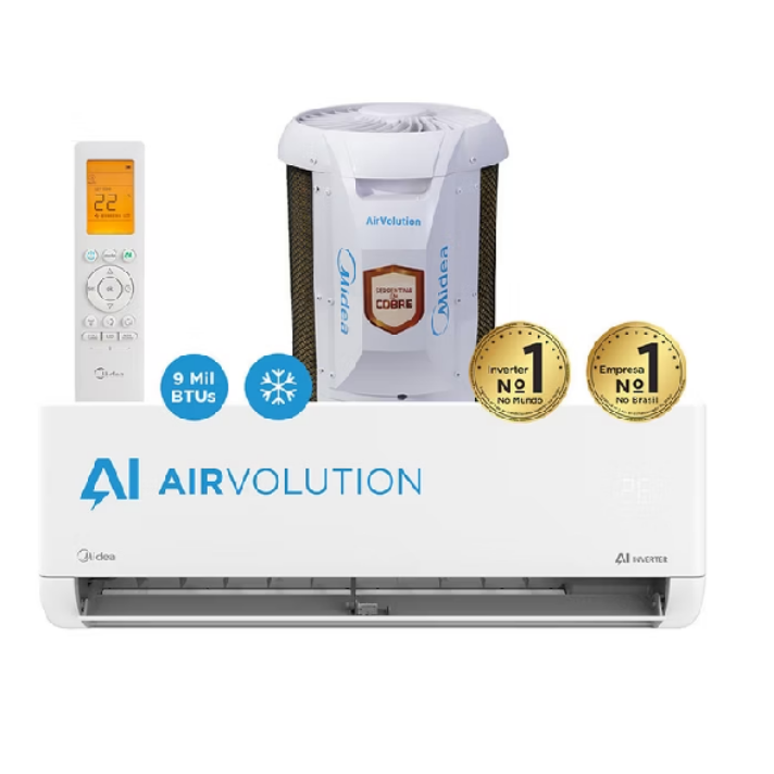 Ar Condicionado Midea 9000 BTUs Inverter AI AirVolution Frio