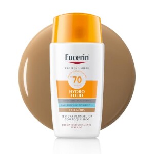 Eucerin Sun Protetor Solar Hydro Fluid Facial Cor Média FPS70 50ml