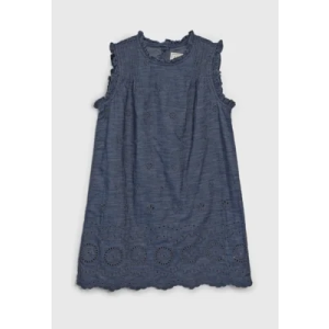 Vestido Infantil GAP Laise Azul Marinho