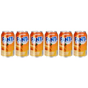 Pack de Fanta Laranja Zero 350ml 6 unidades