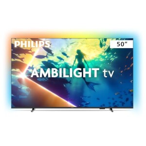 PHILIPS Smart TV Ambilight 50" 4K Titan OS 50PUG810078 Comando de Voz HDR10+Dolby Atmos VRRALLM Bluetooth